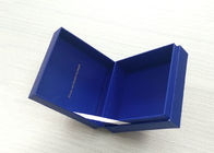 สมุดกระดาษสีฟ้ากล่องหนังสือกล่องกล่องเคลือบเงาน้ำหนักเบา ผู้ผลิต
