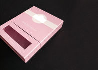 กล่องการ์ดปิดปากแม่เหล็กสีชมพูพร้อมแผ่นรองมุมสองชั้นและหน้าต่างใส ผู้ผลิต