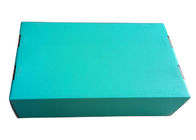 พิมพ์กล่องของขวัญกระดาษสีฟ้า Ribbon / ใส่โฟมสำหรับบรรจุภัณฑ์รองเท้า ผู้ผลิต