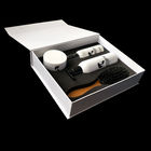 กล่องใส่สมุดปกขาวกล่องใส่นามบัตรสีดำที่ปิดฝาแม่เหล็กด้วย EVA Foam Insert ผู้ผลิต