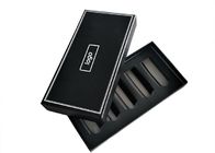 Matte Lamination Flat Pack กล่องของขวัญบรรจุภัณฑ์กระดาษแข็งสีดำด้วยการใส่ ผู้ผลิต