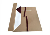กล่องของขวัญงานฝีมือพับกระดาษกำมะหยี่ริบบิ้นปิดสำหรับบรรจุภัณฑ์ชุดแต่งงาน ผู้ผลิต