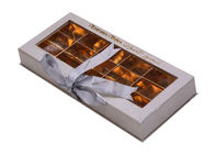 กล่องของขวัญกระดาษอาหารเกรด CMYK / สี Pantone บรรจุภัณฑ์ช็อคโกแลตกับหน้าต่าง PVC ผู้ผลิต