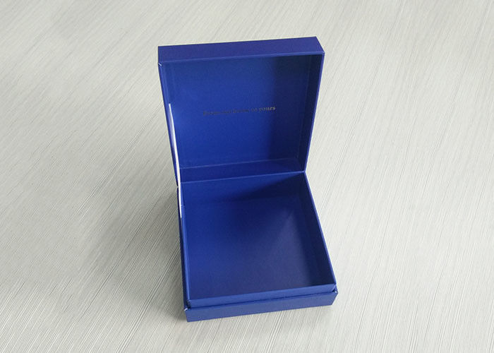 สมุดกระดาษสีฟ้ากล่องหนังสือกล่องกล่องเคลือบเงาน้ำหนักเบา ผู้ผลิต