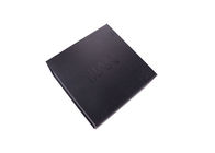 UV Logo พิมพ์กล่องกระดาษพับกล่องของขวัญ, กล่องของขวัญสีดำพร้อมฝาปิด ผู้ผลิต