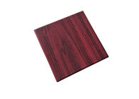 ฝาปิดสีแดงสีไม้และกล่องฐานที่มีพื้นผิวกำมะหยี่กระดาษแข็ง 1200gsm ด้านใน ผู้ผลิต